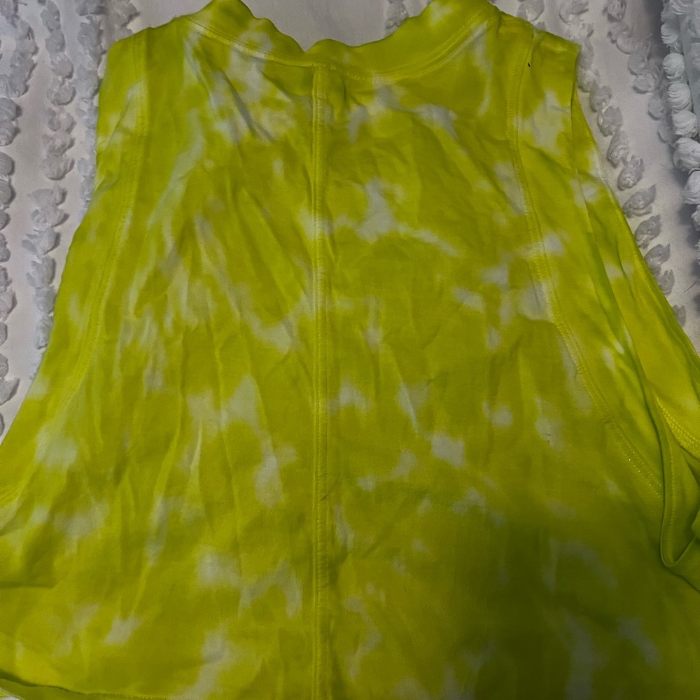 Yellow Lululemon crop top